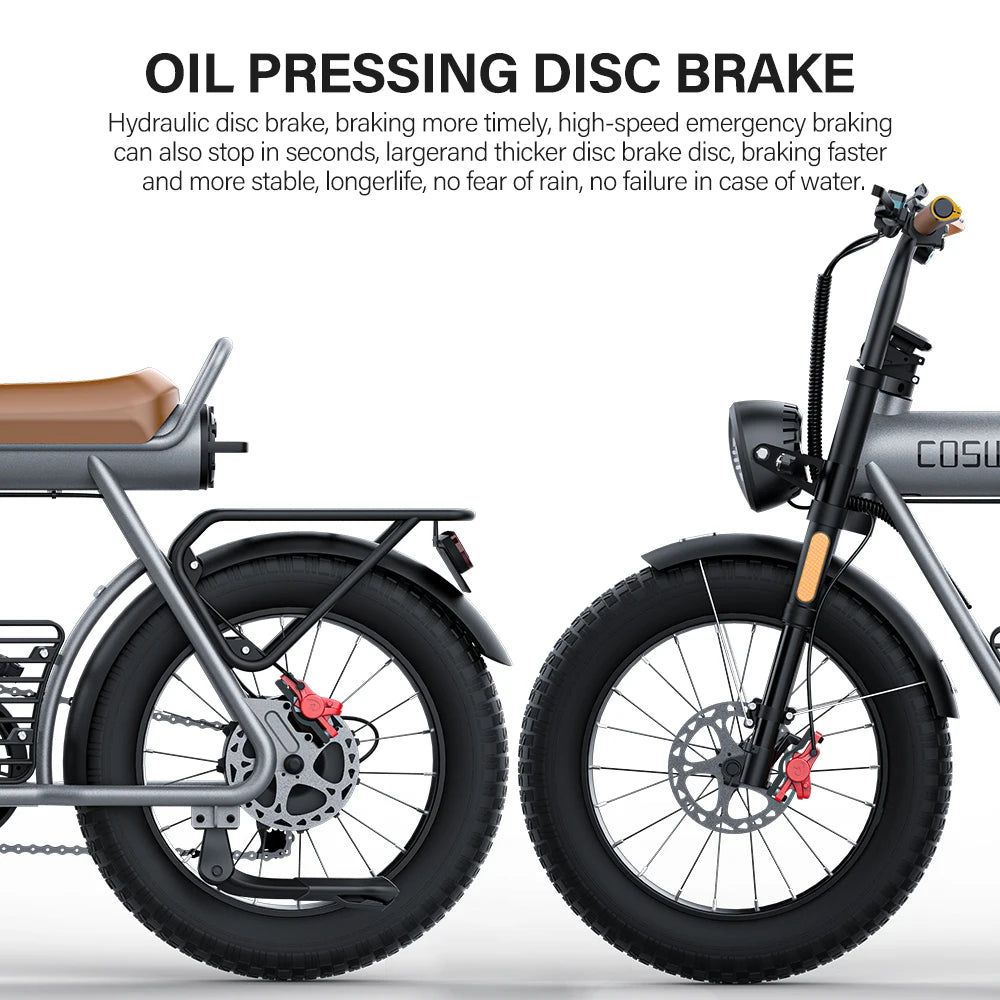 Electric Bike 20 Inch Fatbike Road E bike Mountain bike Ebike 48V 25AH Removable Battery
