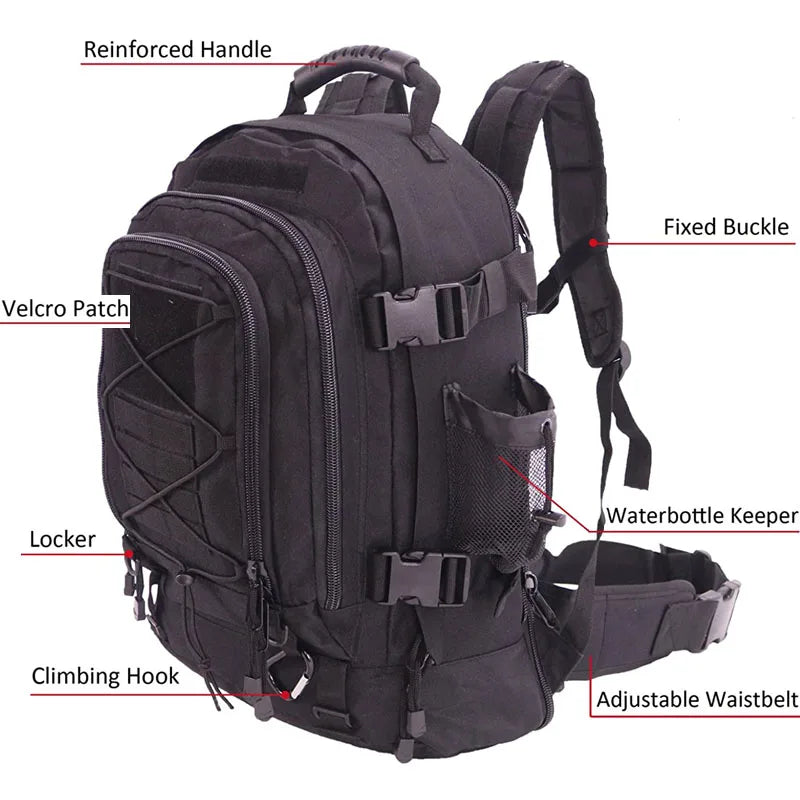 Military Tactical Backpack Army Molle Camping Hunting