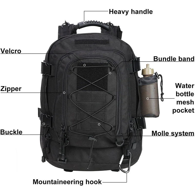 Military Tactical Backpack Army Molle Camping Hunting