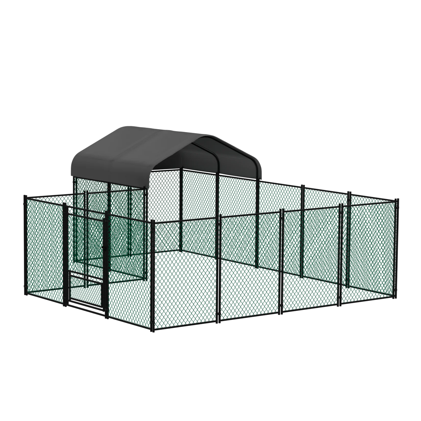 Chicken Coop 12.9x10.2x5.1ft Metal Portable Chicken Cage Enclosure