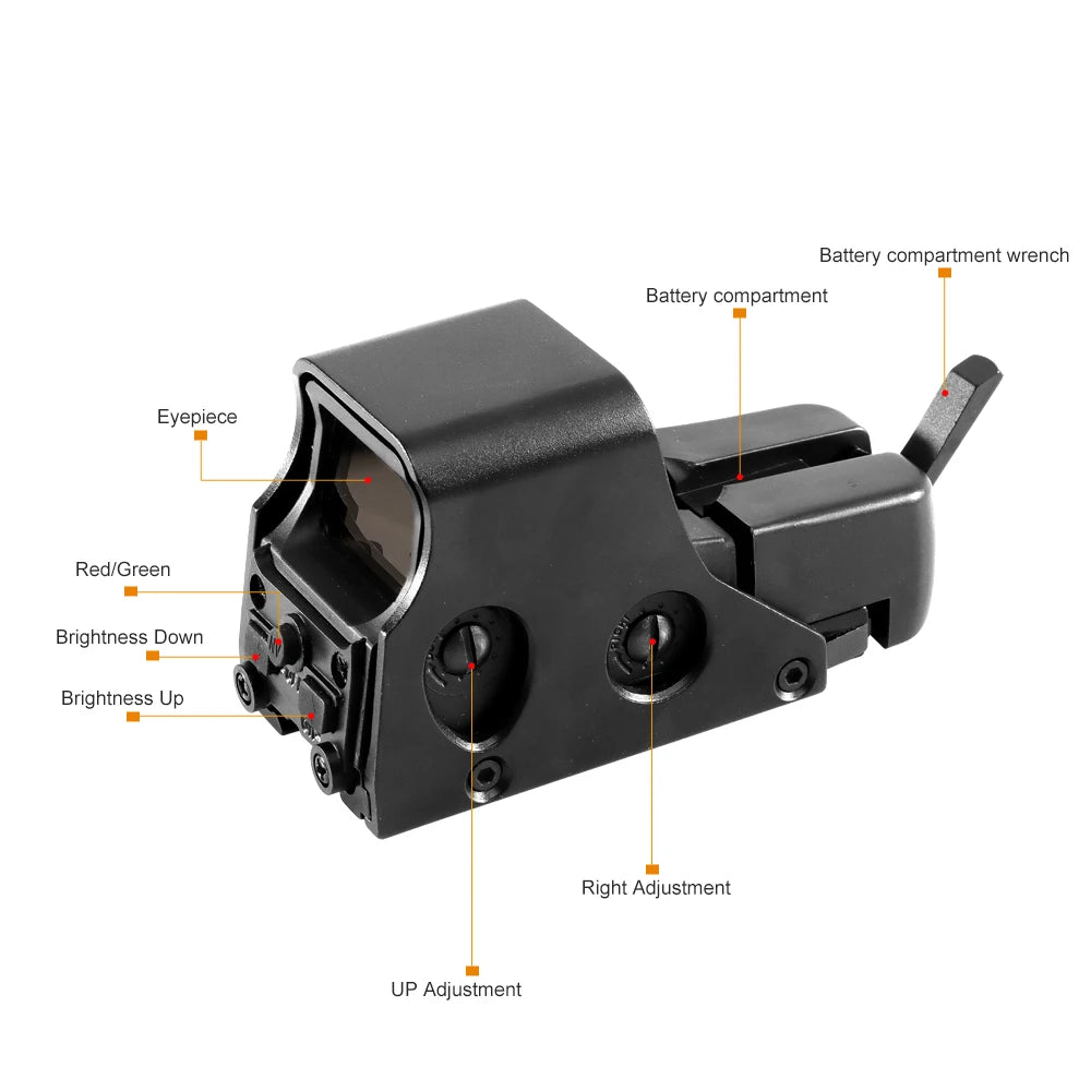 Red Green Dot Holographic Sight Scope 20mm Mount