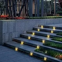 Solar Lights for Steps Deck Solar Outdoor Waterproof Stainless Steel LED