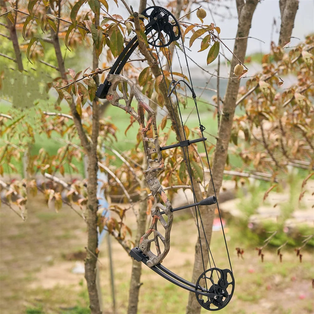 Compound Bow Archery Sets 19-70lbs Draw Weight Adjustable Shooting Right Hand