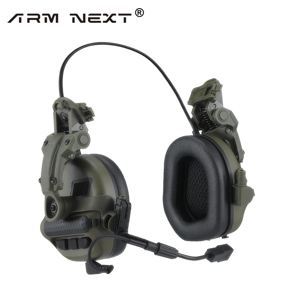 Tactical Headset Without Pickup and Active Noise Reduction Helmet Version