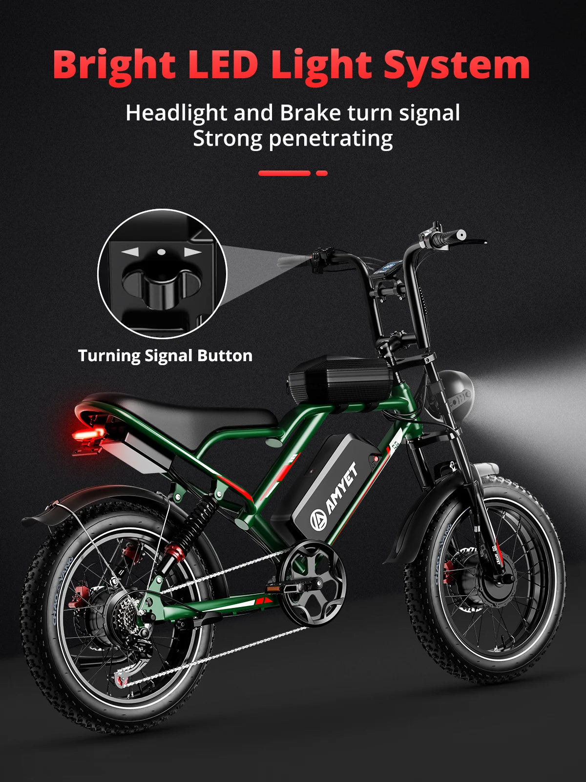 Electric Bike 2000W Dual Motor Bicycle 48V 25AH Battery 20"