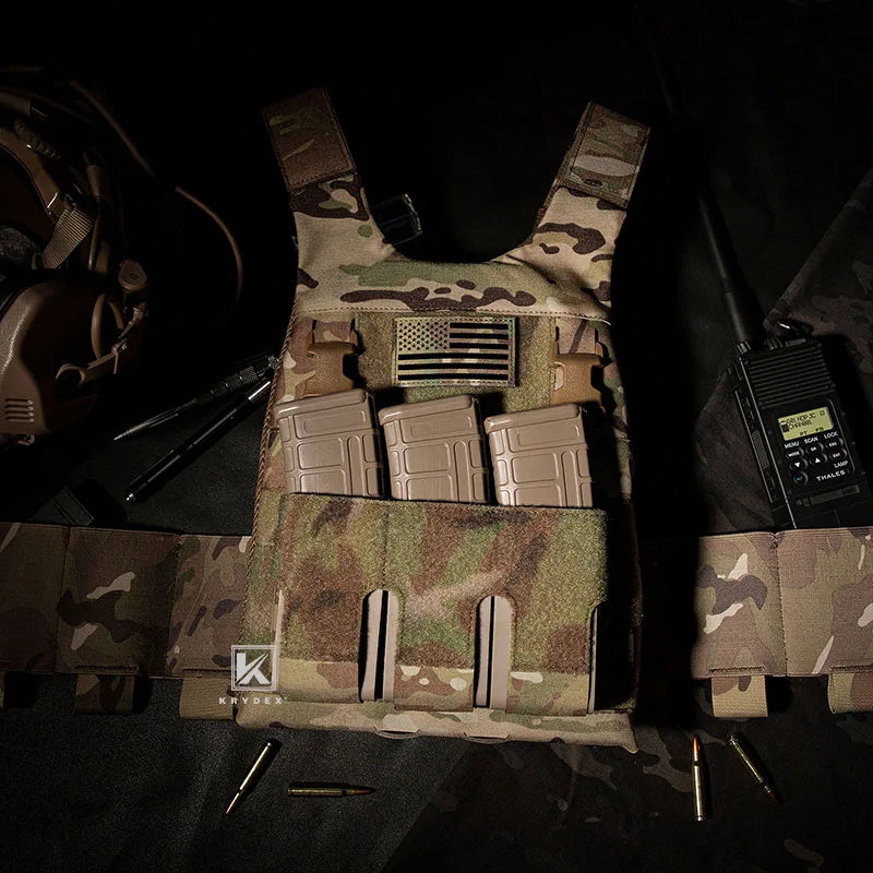 5.56 Magazine Pouch M4 AR15 Mag Front Flap Hook and Loop Insert Hunting Vest Gear