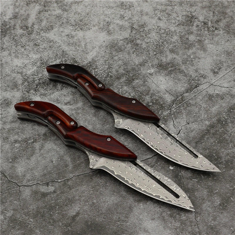 Knives Tactical Hunting Mechanical Folding Knife Fixed Blade EDC Pocket Defense Tools