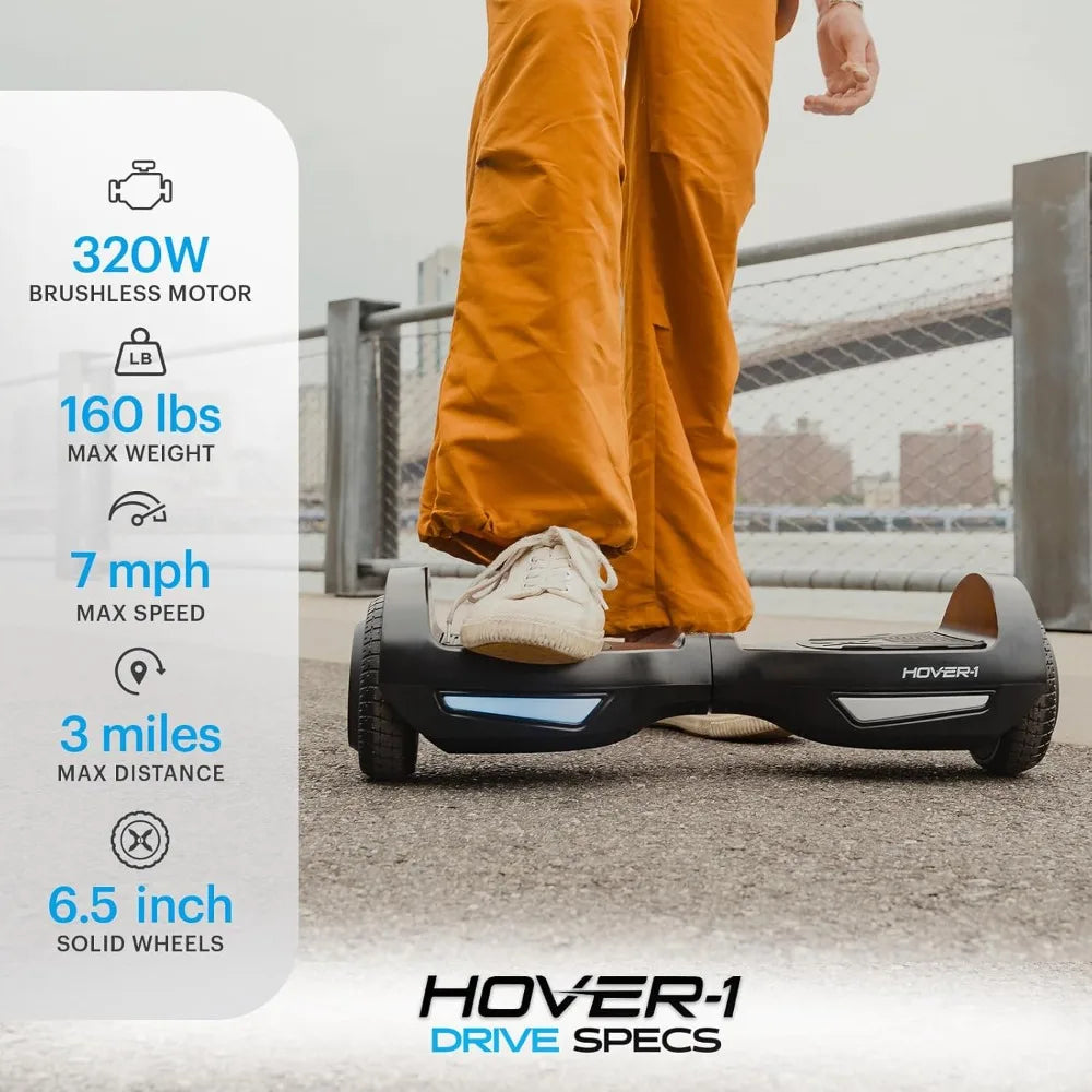 Drive Electric Hoverboard 7MPH Top Speed Long Lasting Lithium-Ion Battery