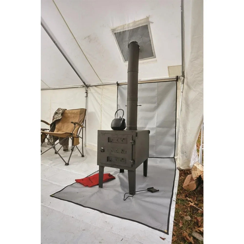 Large Outdoor Wood Burning Stove Portable with Chimney Pipe