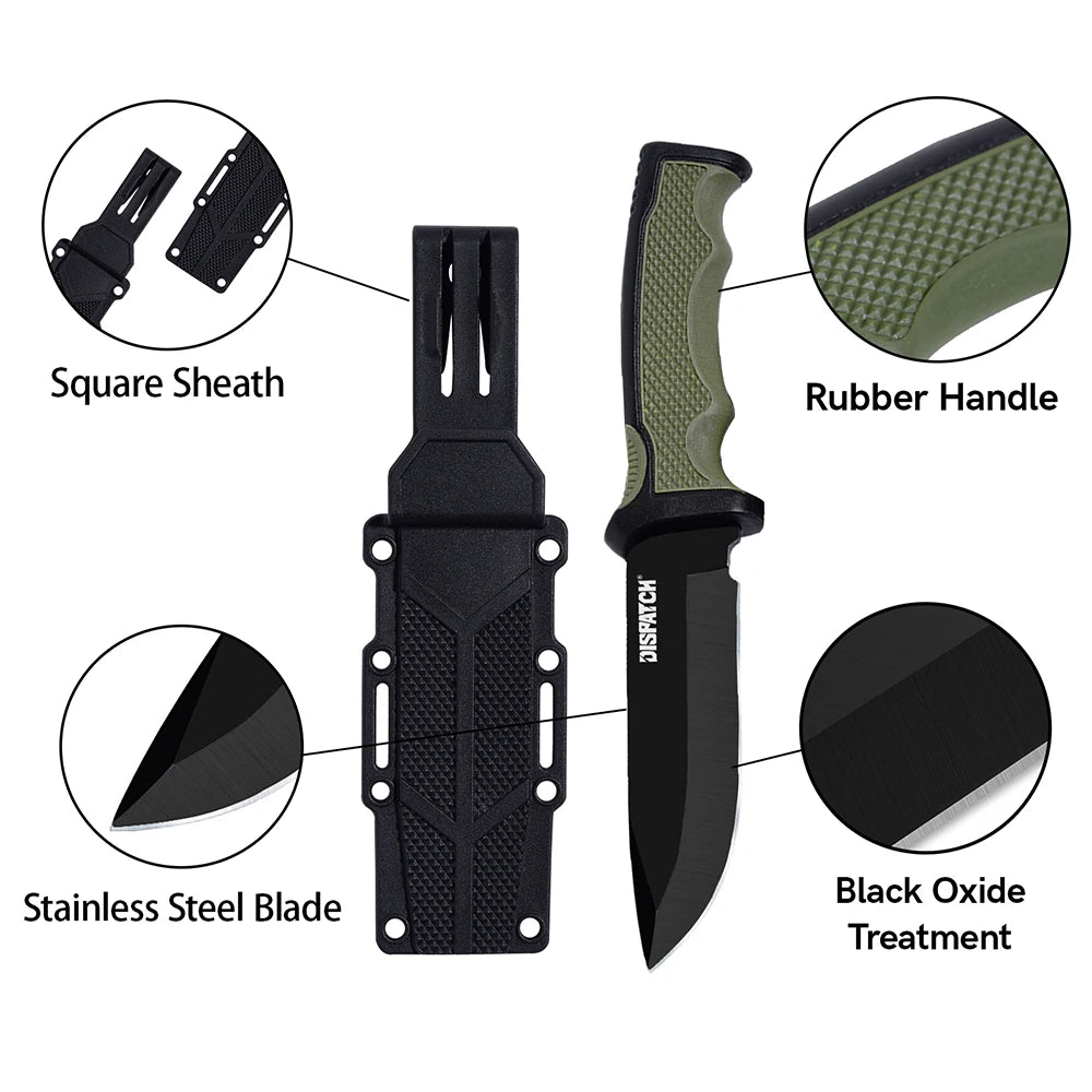 Fixed Blade Knife with Non-slip Handle EDC Tool