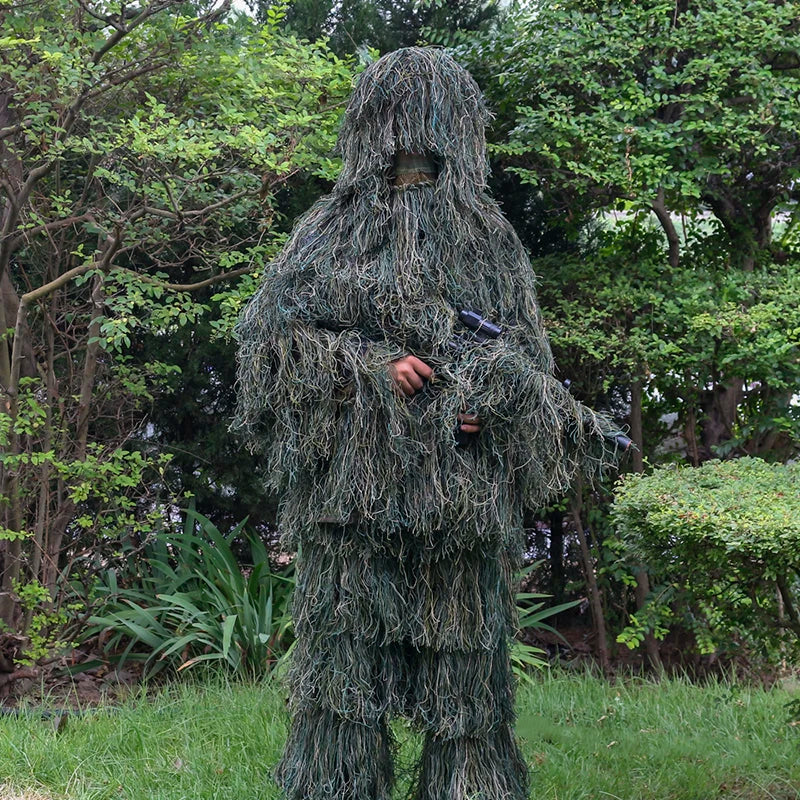 5pcs/set Camouflage Ghillie Suit Yowie Tactical Camo Suit for Hunting