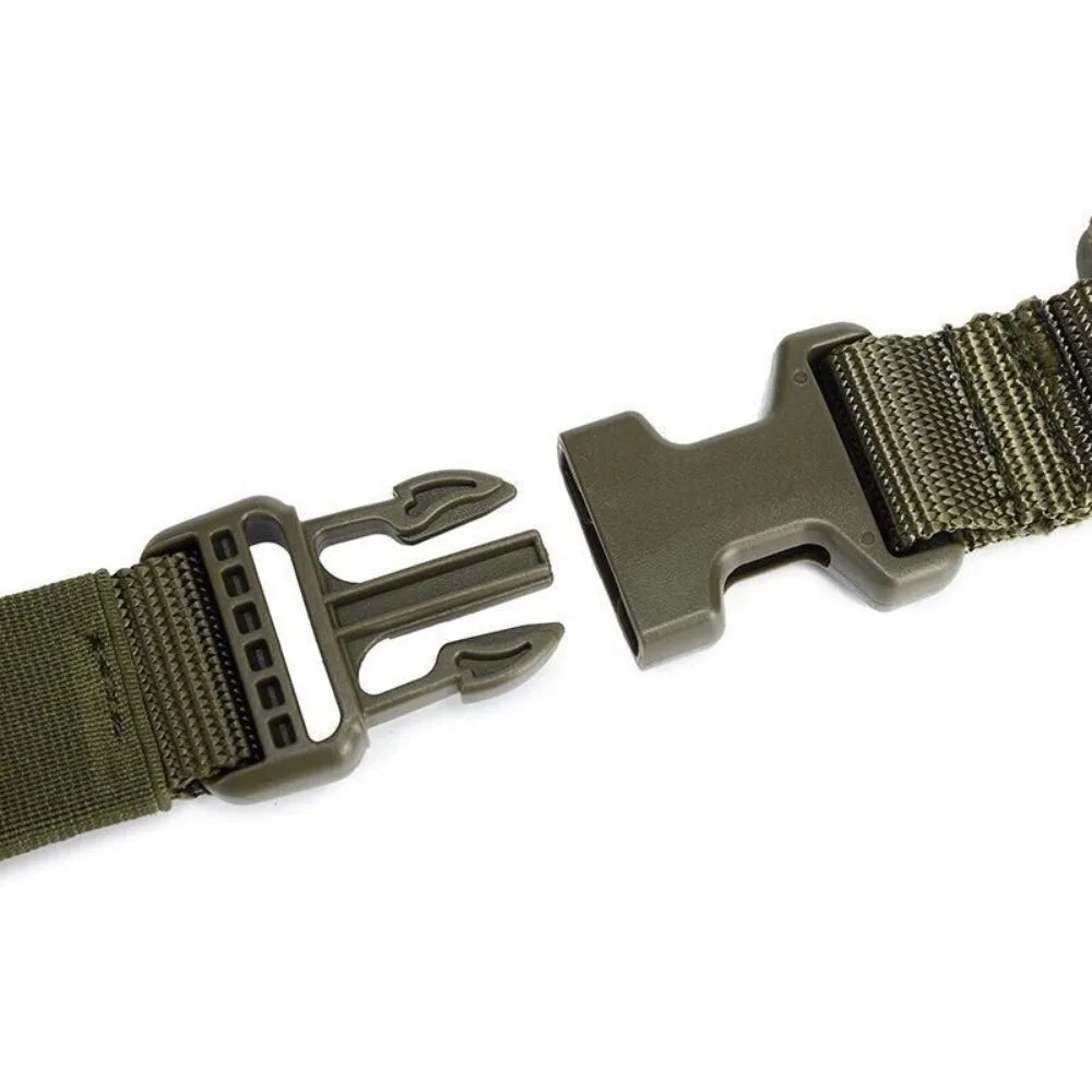 Tactical One Single Point Sling Strap Bungee Gun Sling With QD Buckle Green