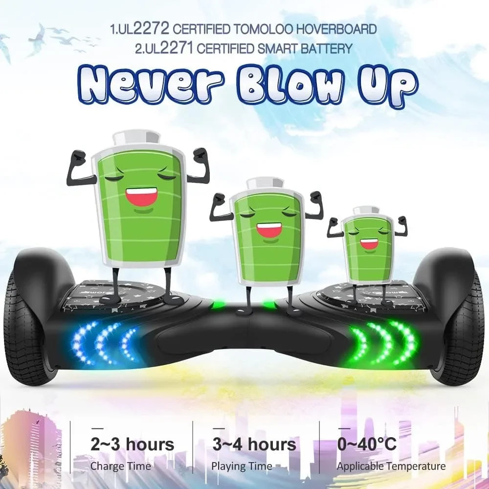 Hoverboard with Speaker and Colorful LED Lights 6.5" Wheel