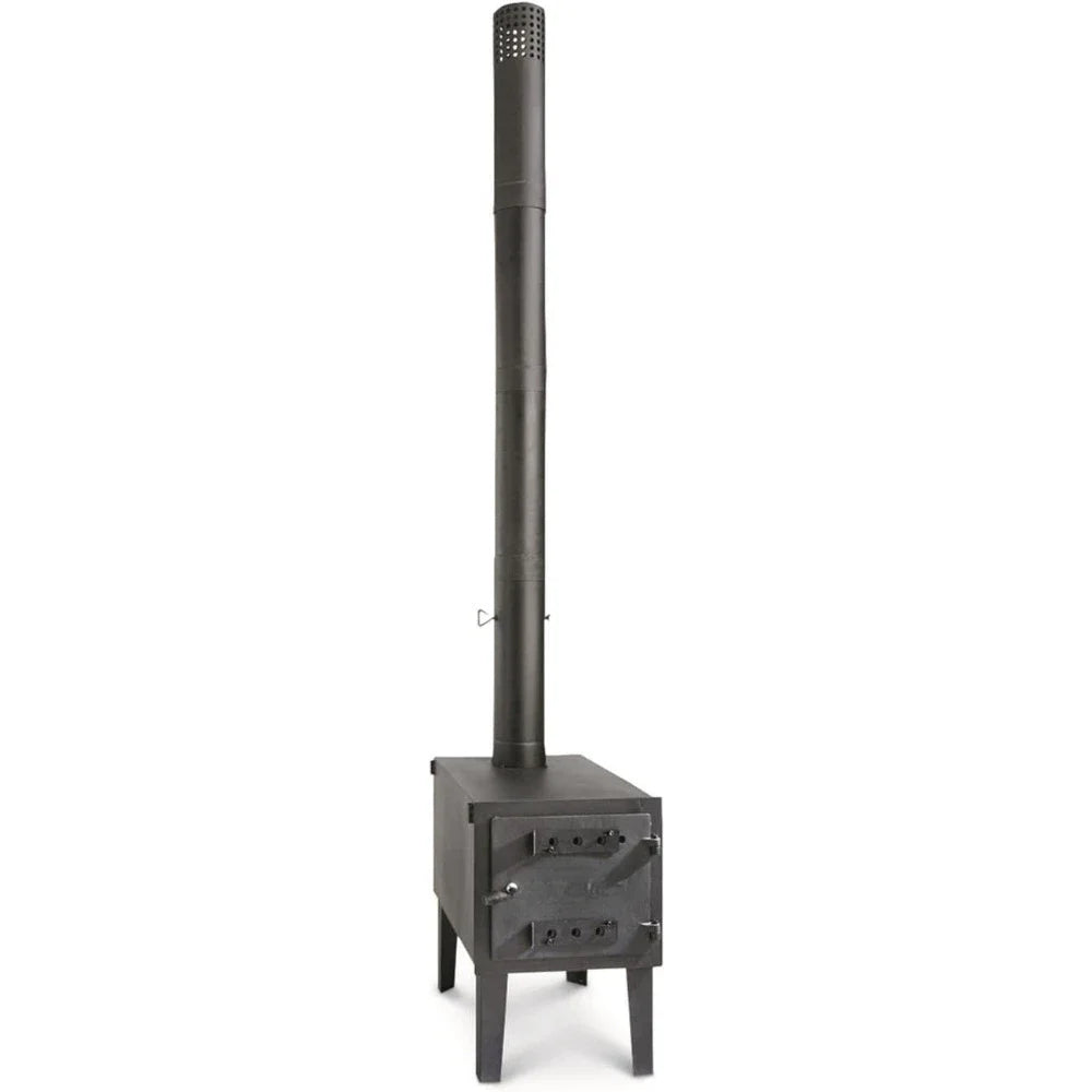 Large Outdoor Wood Burning Stove Portable with Chimney Pipe