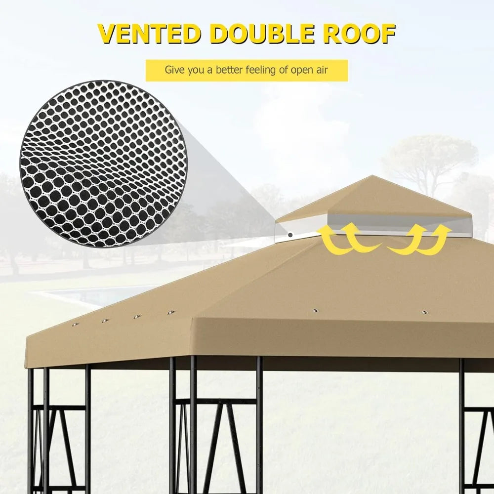 Replacement Canopy Top Cover Only for 10x10 Gazebo