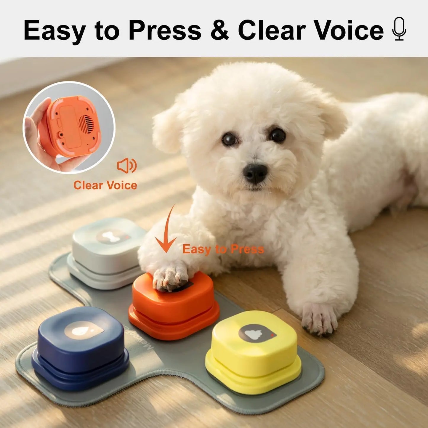 Dog Button Record Talking Pet Communication Vocal Training Interactive