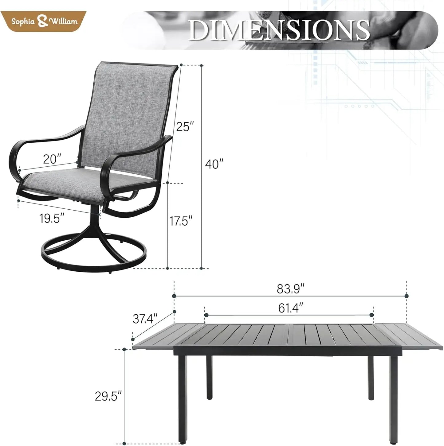 Outdoor Dining set Patio Dining sets and Chairs set