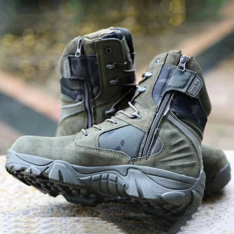 Climbing Outdoor Mens Work Safety Boots Camouflage Desert Boots