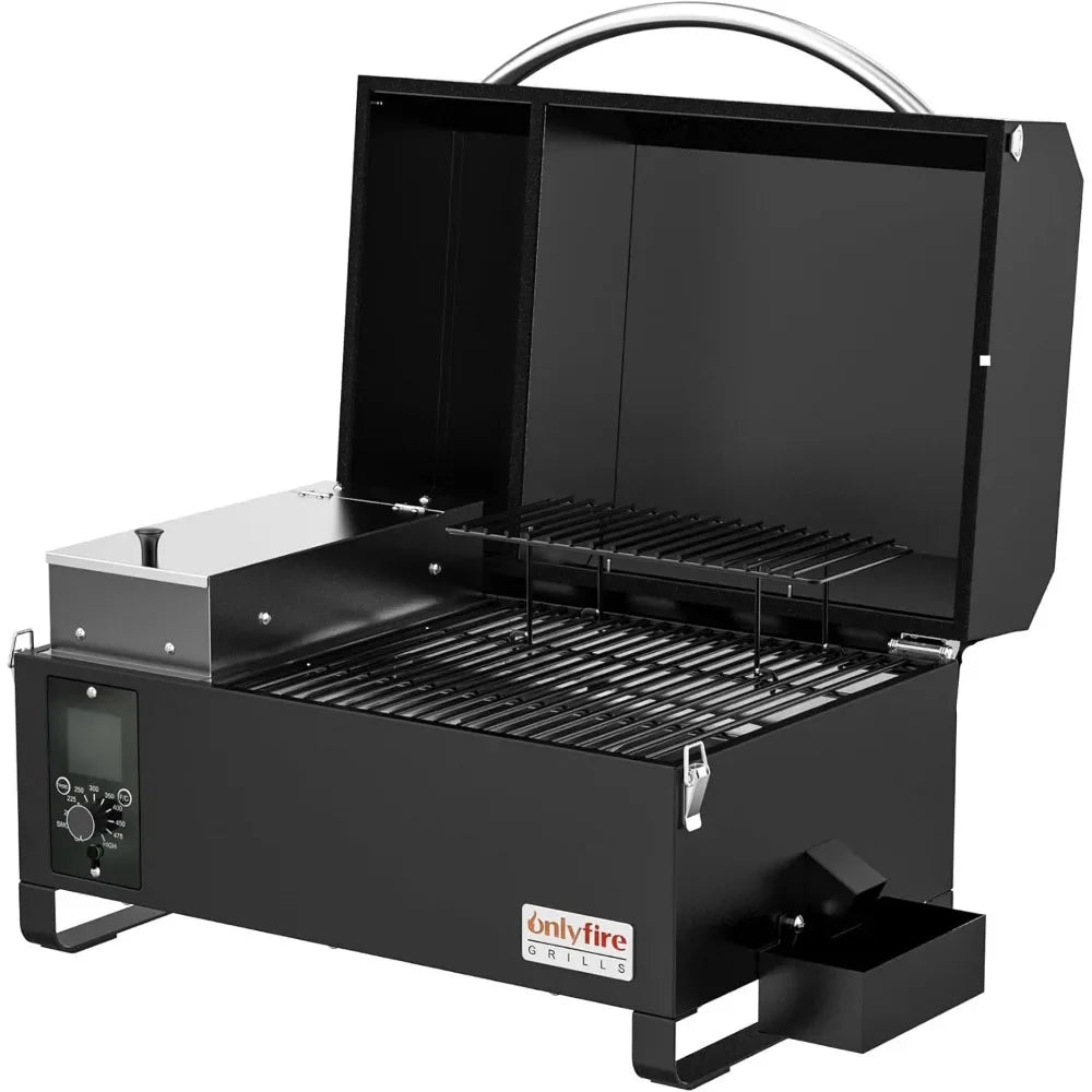 Wood Pellet Grill Smoker with Auto Temperature Control, LED Screen