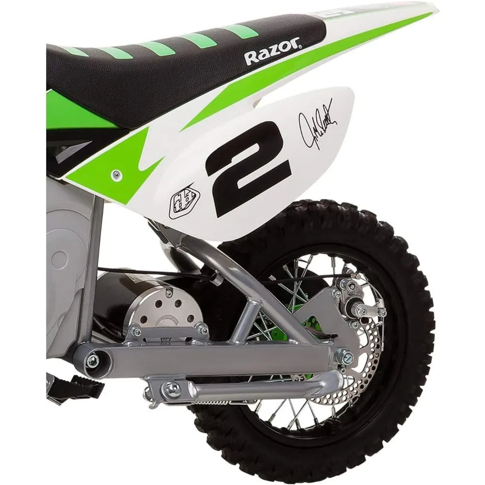 Dirt Rocket Electric-Powered Dirt Bike with Authentic Motocross Dirt Bike Geometry