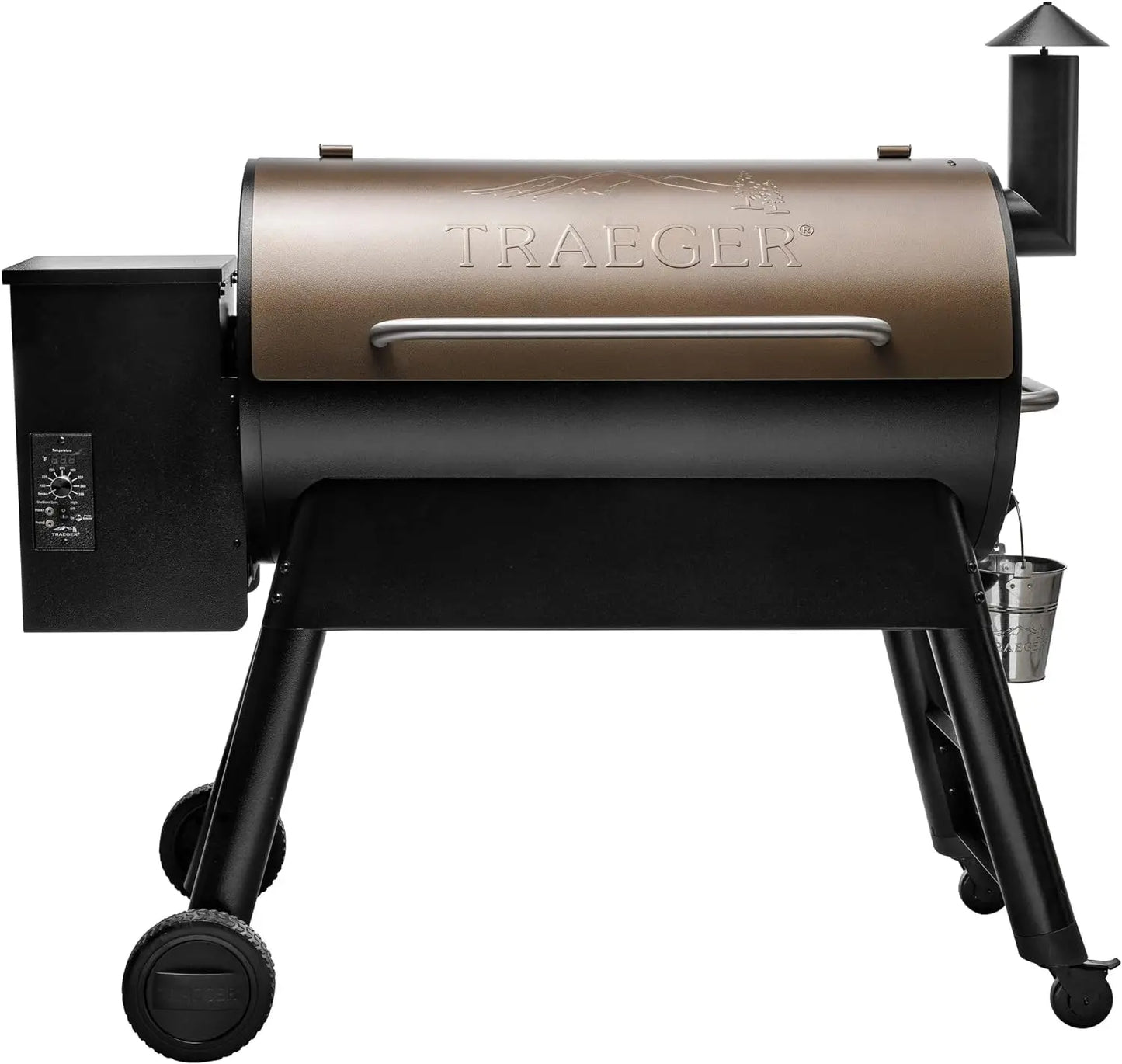 Electric Pro Series 34 Pellet Grill and Smoker, Bronze, Large