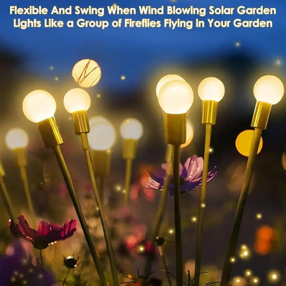 8 LED Waterproof Swing Solar Outdoor Lights