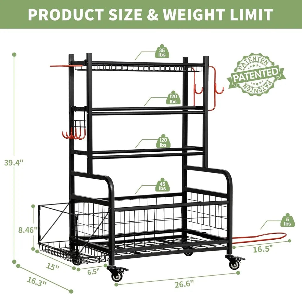 Dumbbell Rack Home Gym Storage Stand for Yoga Mat Kettlebells