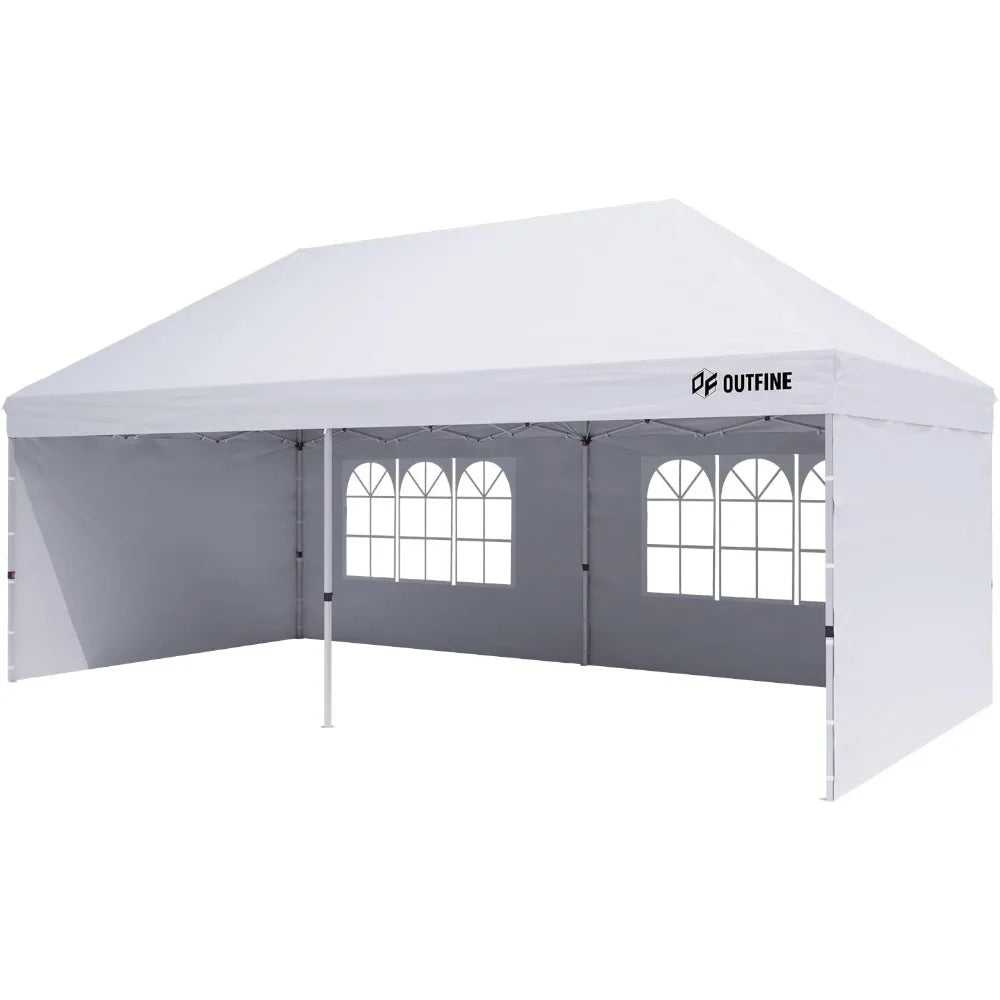 Canopy 10'X20' Pop Up Canopy Gazebo Commercial Tent with 4 Removable Sidewalls