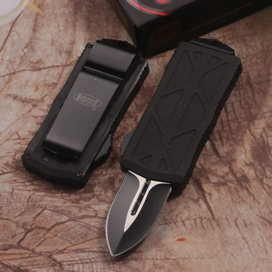 4-in-1 Bounty Hunter Wallet Knife Set for Camping, Hunting, and Tactical Cutting