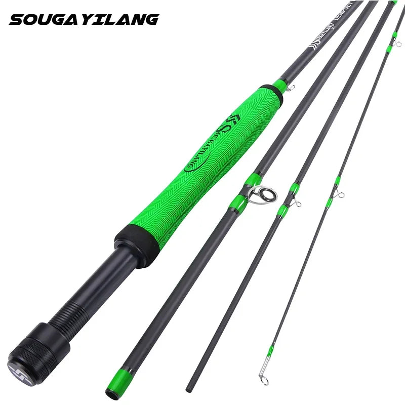 Ultra Light Fly Fishing Rod 9ft for 5/6wt 4 Sections Freshwater Fly Fishing Rods