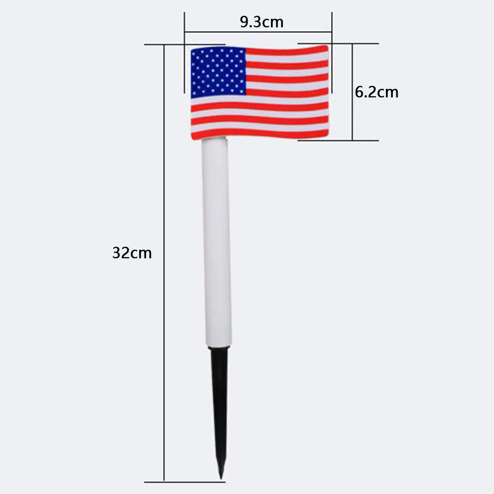 America Flag Solar Light Independence Day Decorative Light