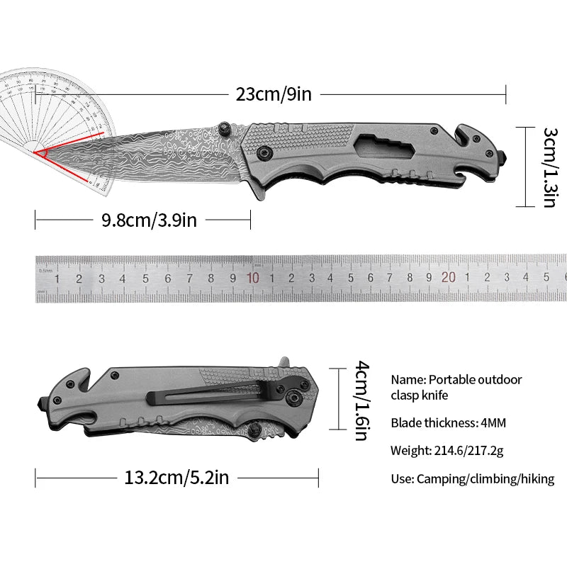 stainless steel folding knife camping high hardness sharp multi-functional