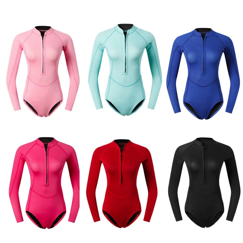 Women's 2MM Neoprene Snorkeling Wetsuits Keep Warm Scuba