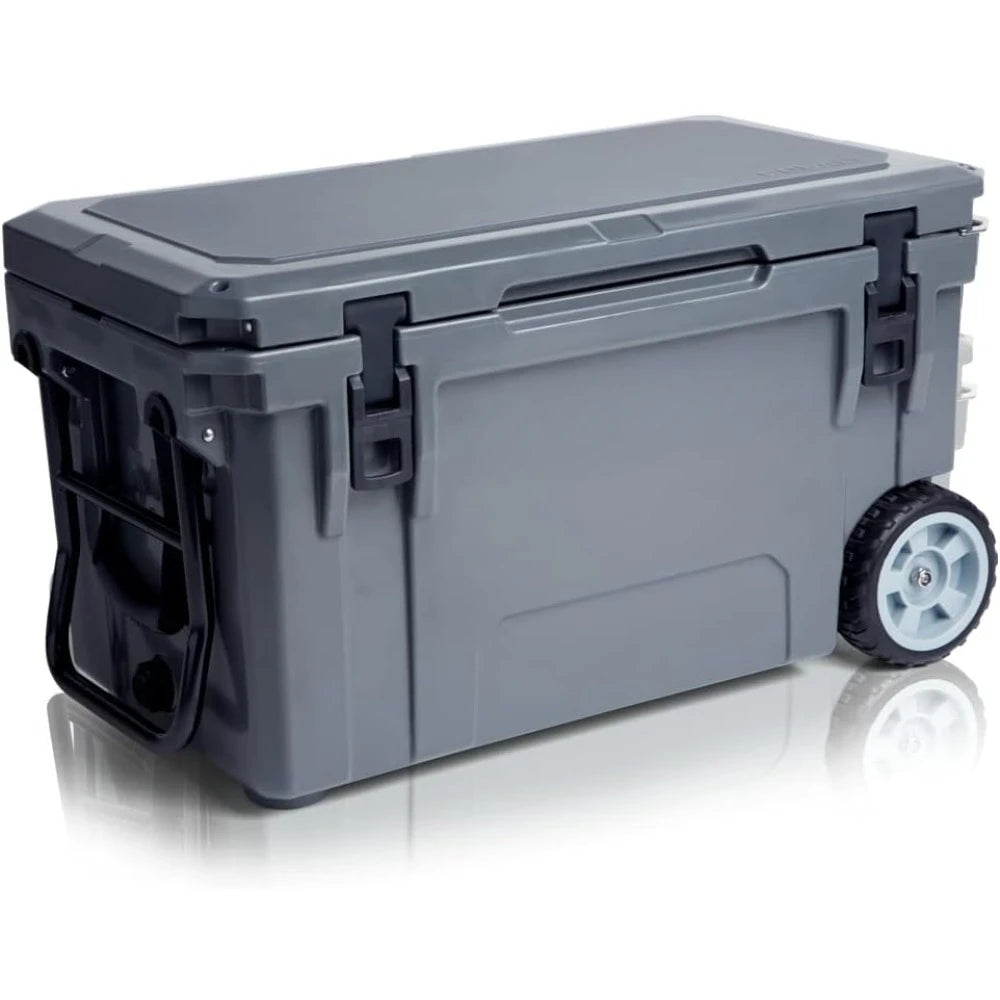 Cobalt 55 Quart Roto Molded Super Ice Cooler, Holds Ice Up To 5 Days, & Multifunctional Storage Box