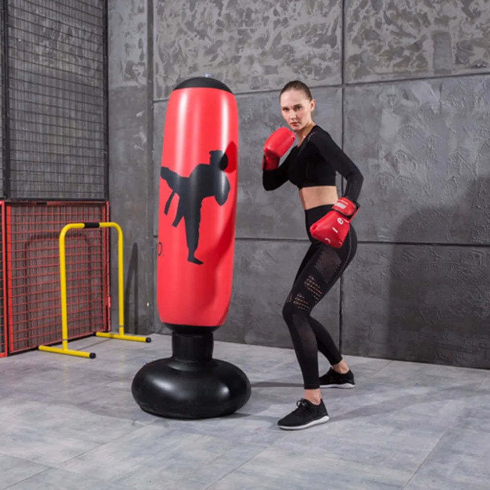 Boxing Punching Bag Inflatable Training Pressure Relief