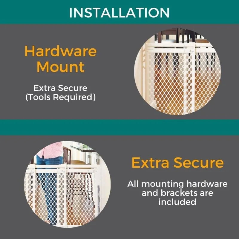 Smoothly Opens in Extra Wide Spaces Hardware Mount