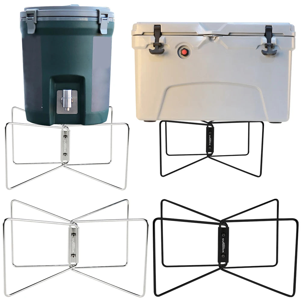 Ice Box Holder Stainless Steel Bucket Support Cooler Holder Leg