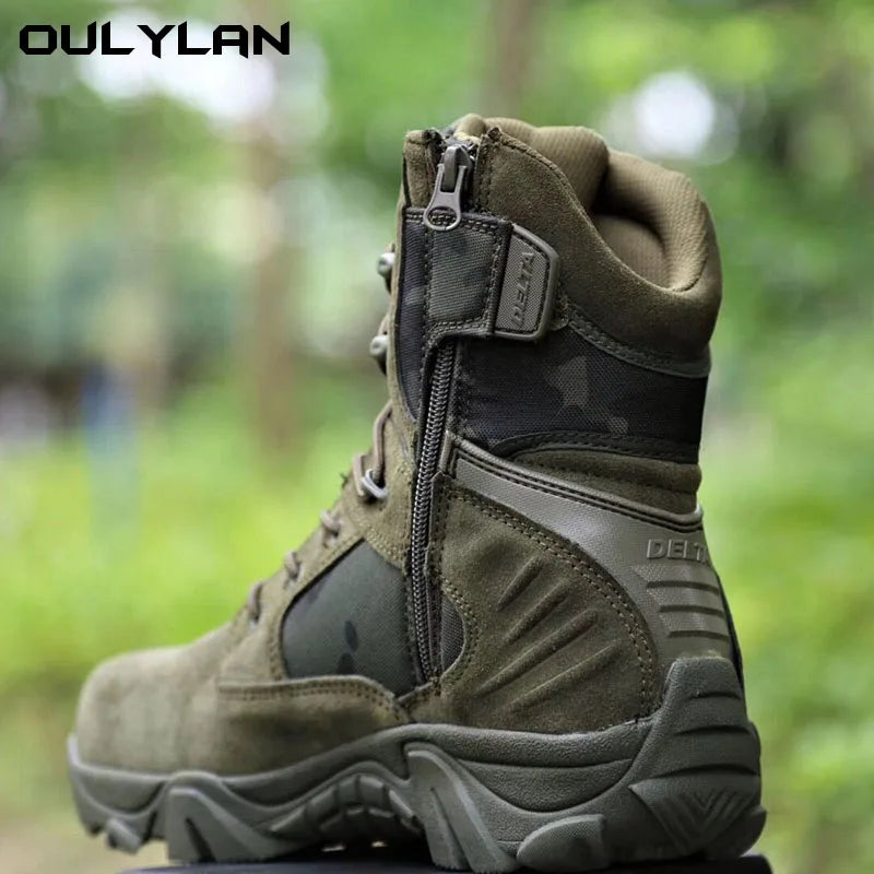 Climbing Outdoor Mens Work Safety Boots Camouflage Desert Boots