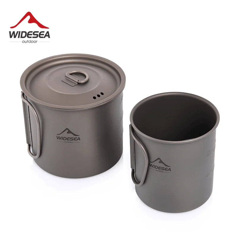 Camping Mug Titanium Cup Travel Cooking set Cookware Hiking