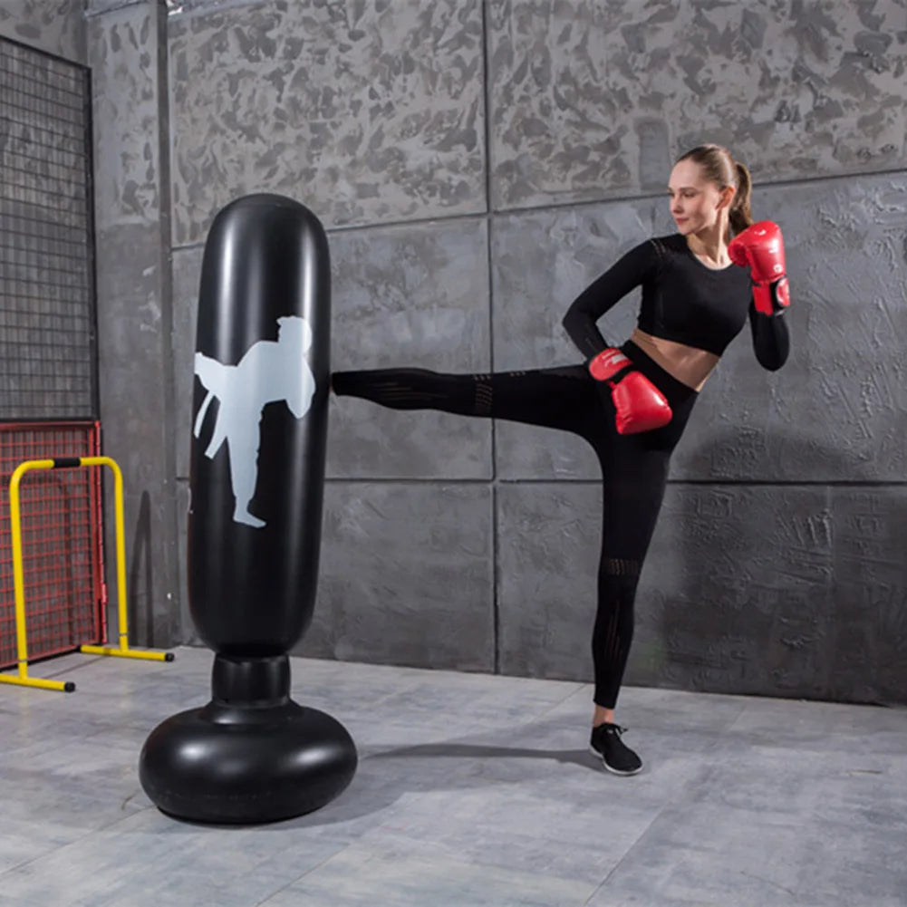 Boxing Punching Bag Inflatable Training Pressure Relief