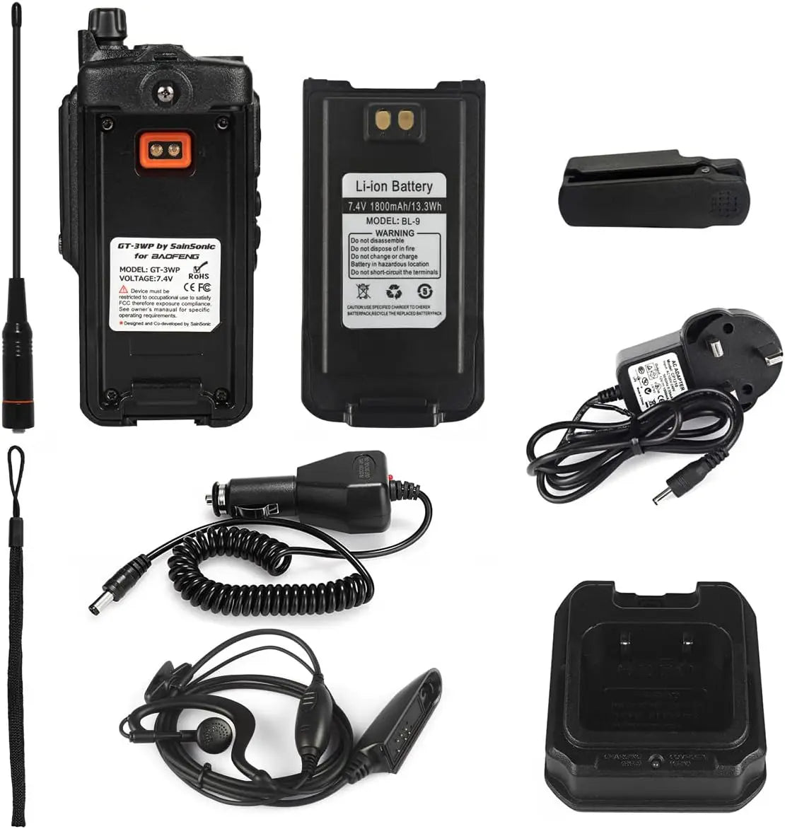 Dual Band Two-Way Radio, Waterproof Dustproof Transceiver